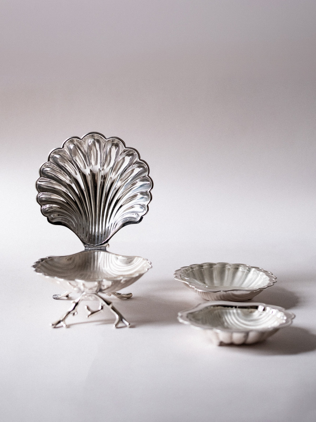 Clam Shell Silver Plate Set - Connolly