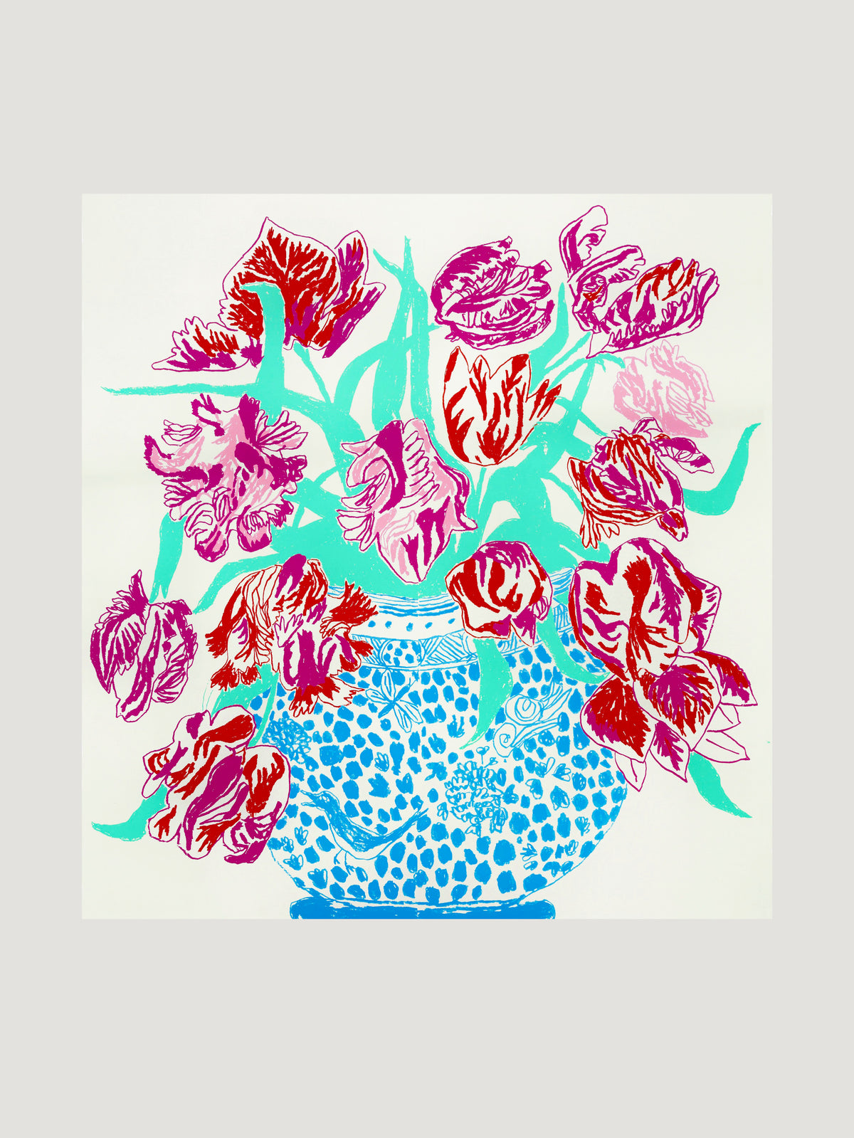 Small Cut Flowers Screen Print by Oisin Byrne - Connolly