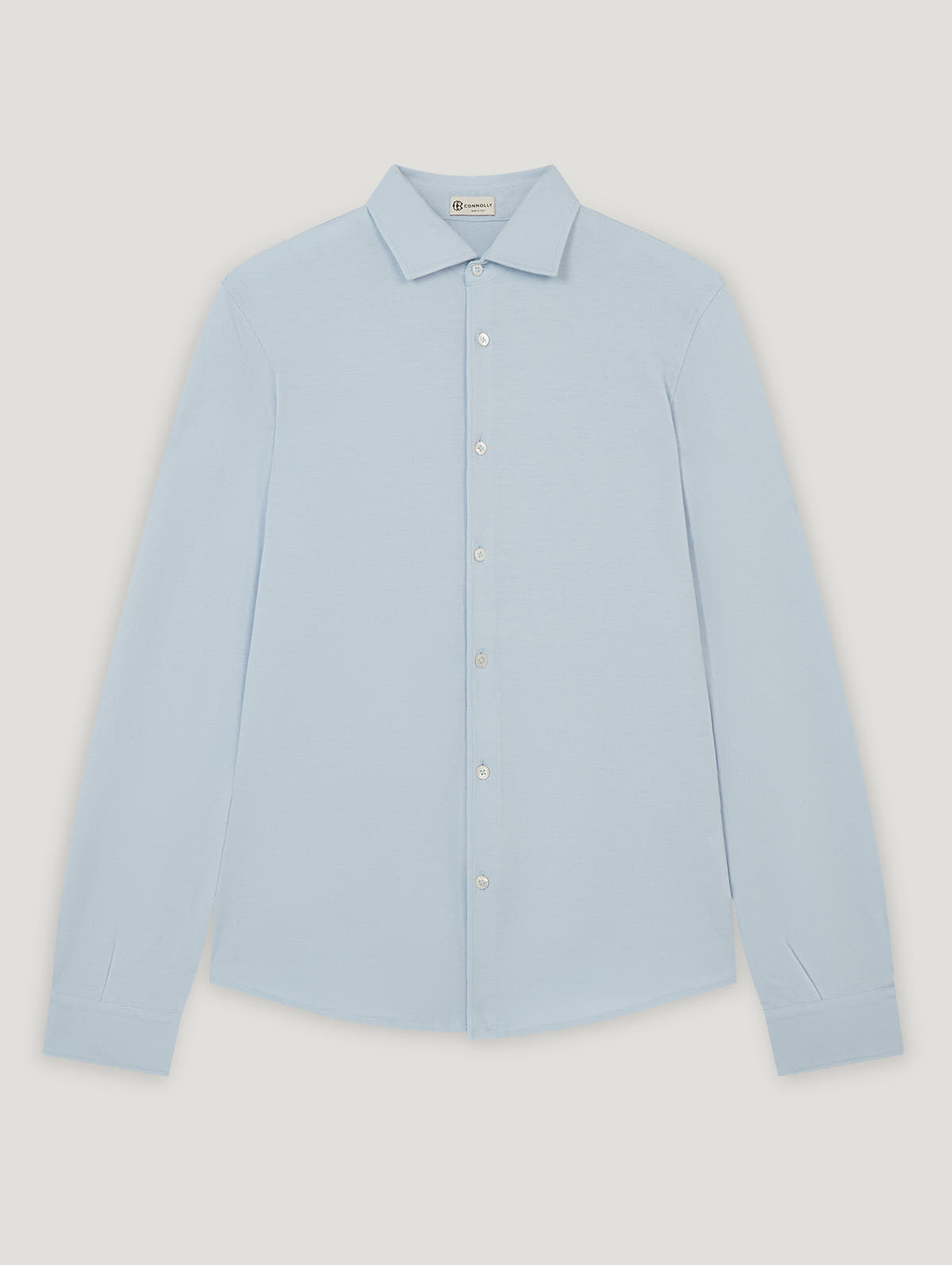 Light Blue Pique Shirt - Connolly