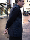 Navy Patch Pocket Quilted Gilet