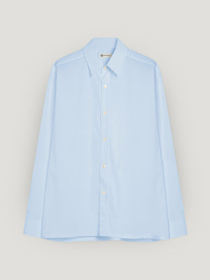 Pale Blue Regular Collar Single Cuff Shirt