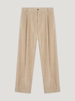 Natural Cord Relaxed Tapered Trousers