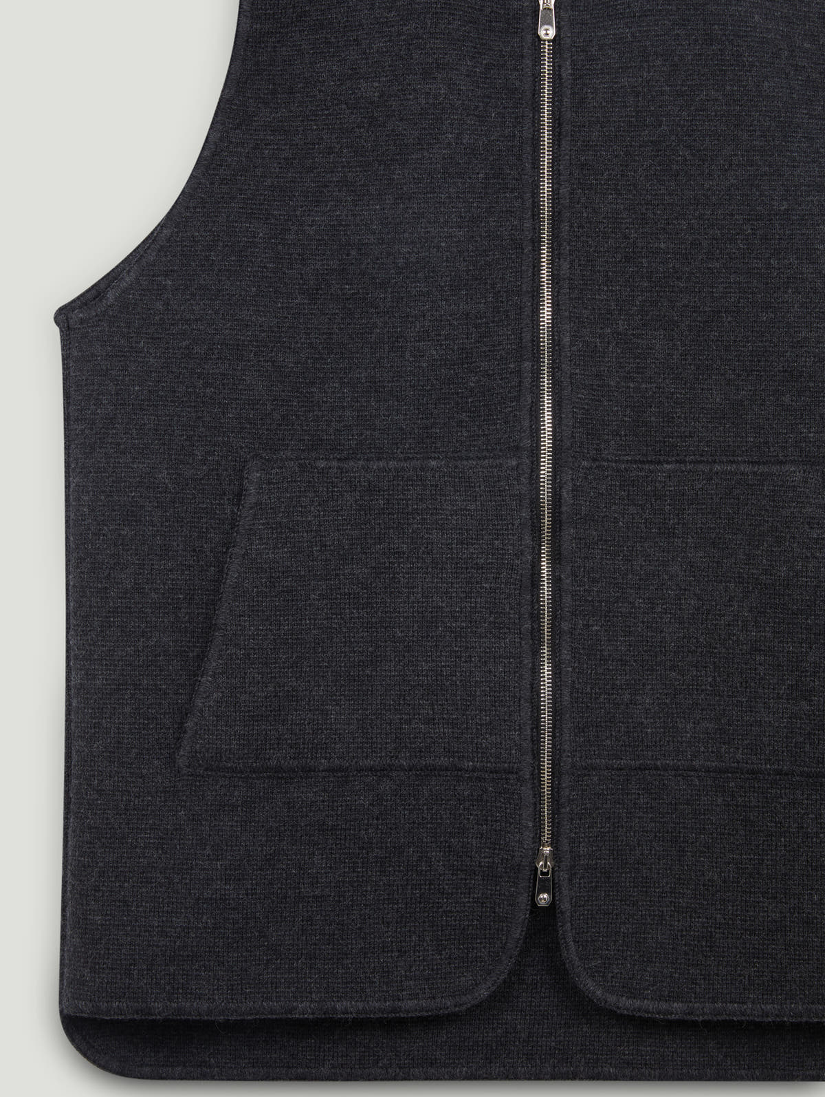 Wool Drop Back Car Vest