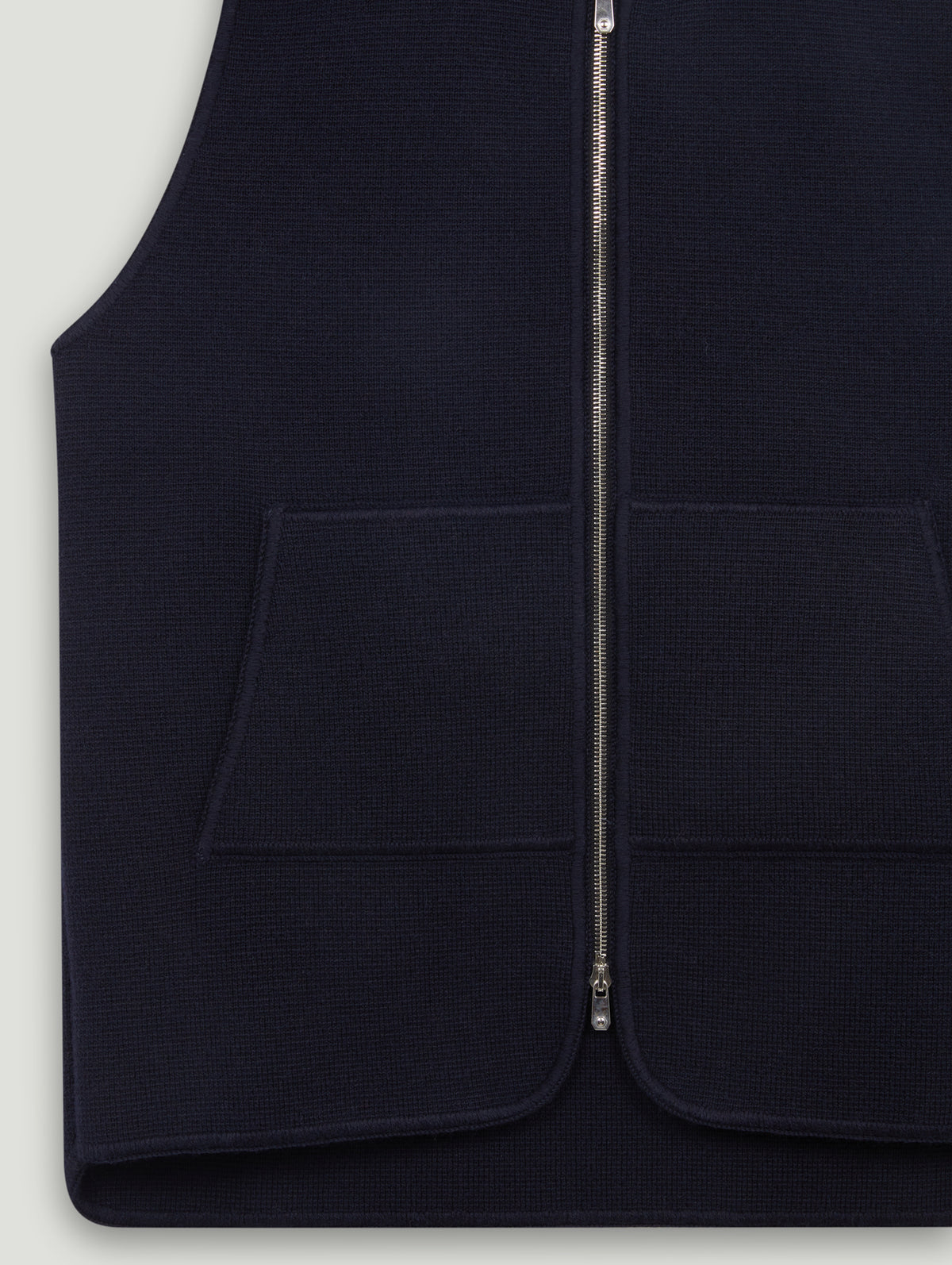 Wool Drop Back Car Vest