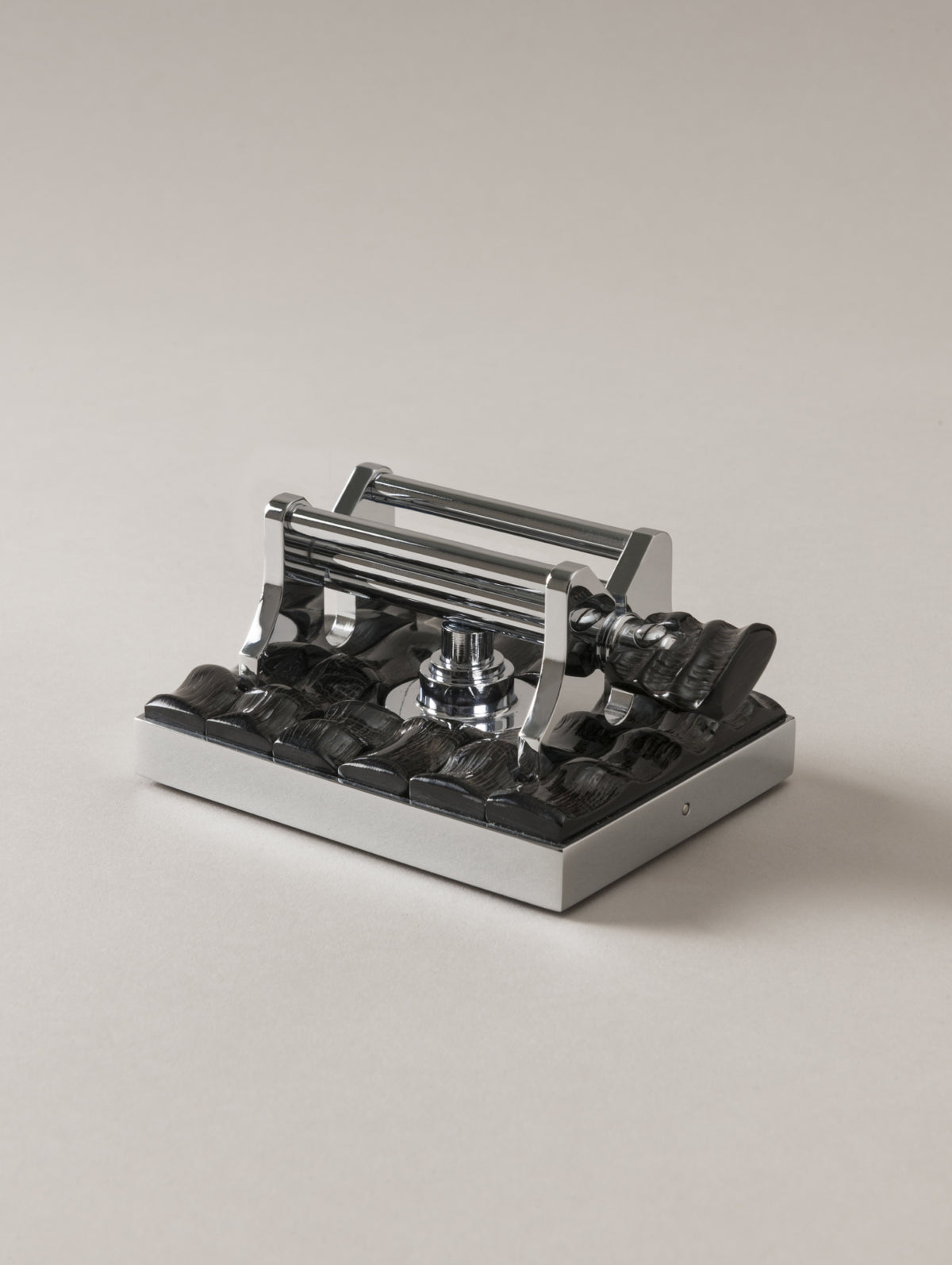 Chrome and Oryx Toothpaste Squeezer