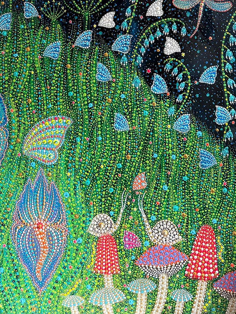 In Middle Of The Night Garden Turquoise Sky