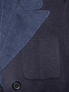 Navy Double Face 2 Button Jacket