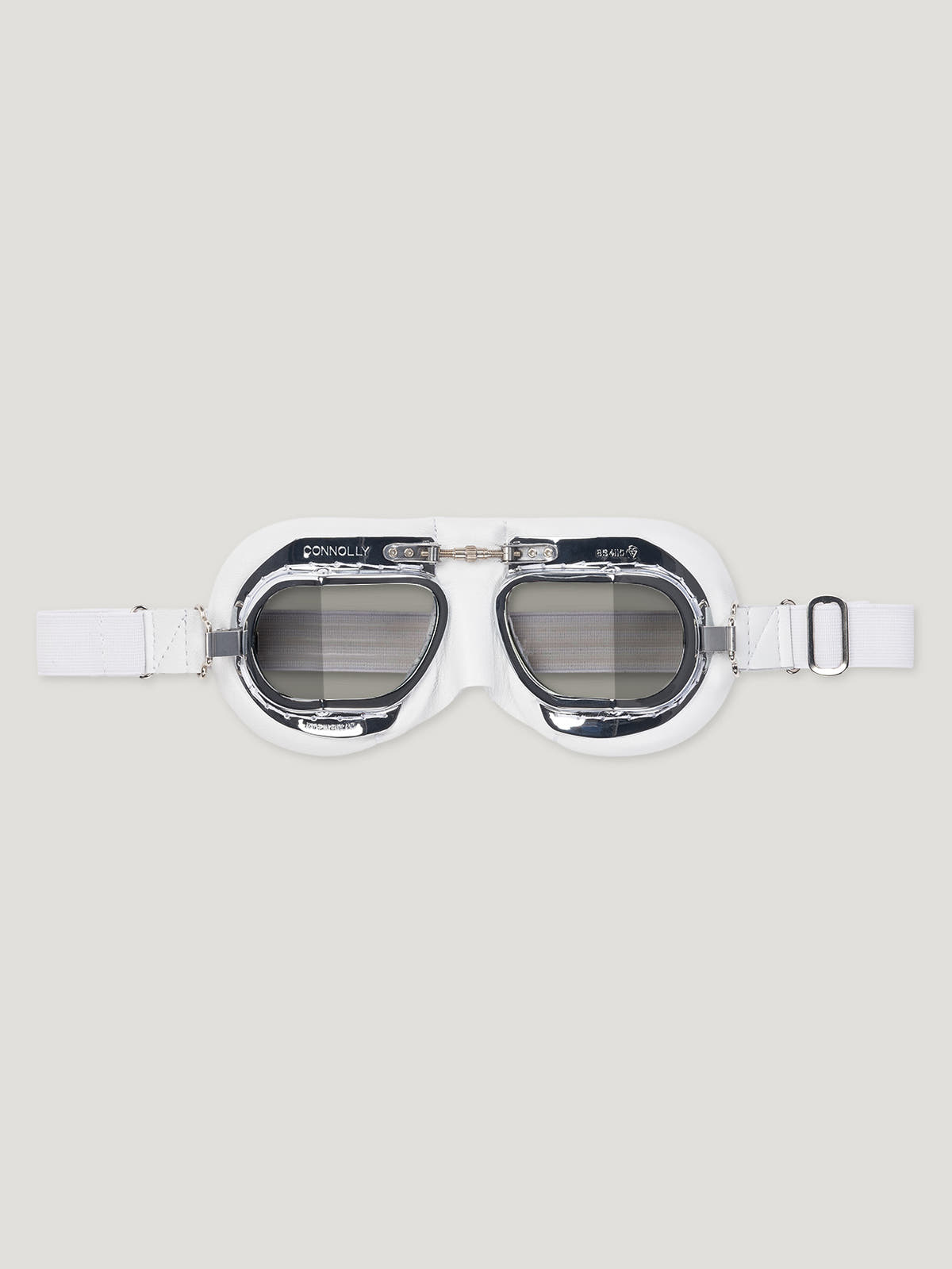 White CB Tinted Driving Goggles - Connolly