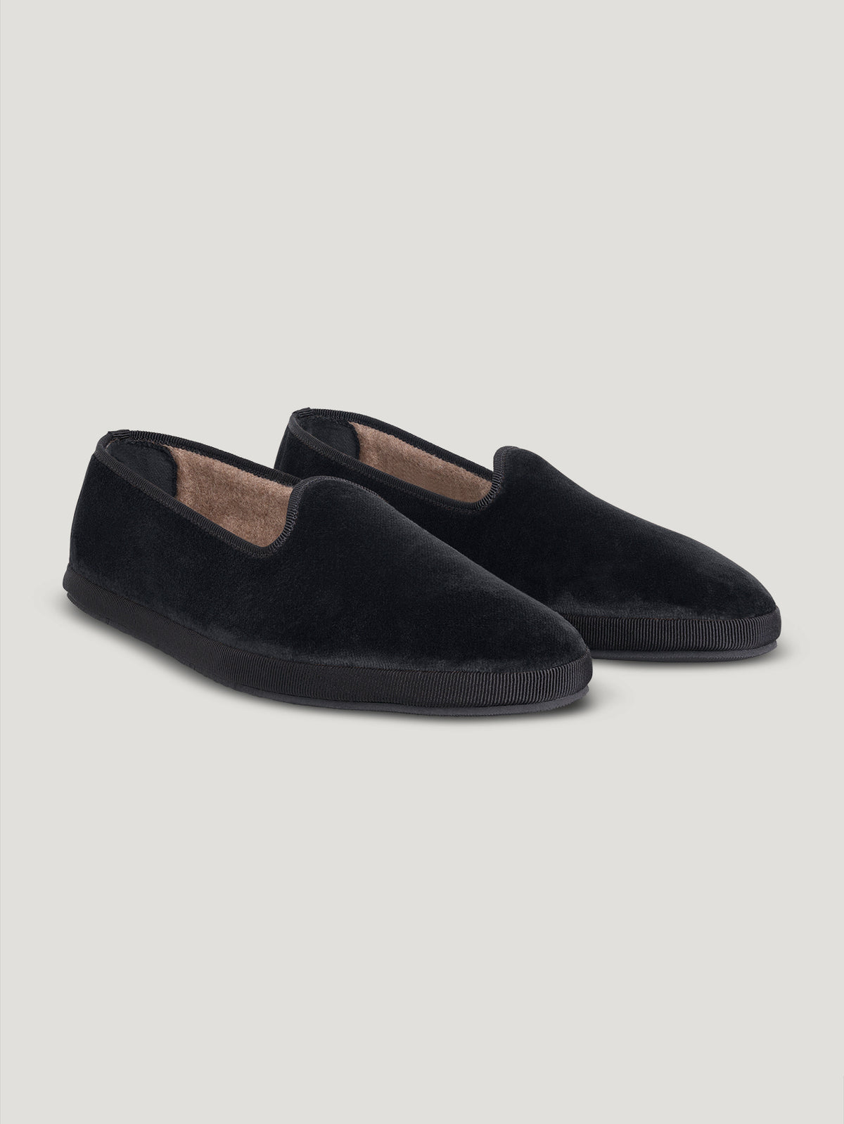 Black Velvet Slippers - Connolly