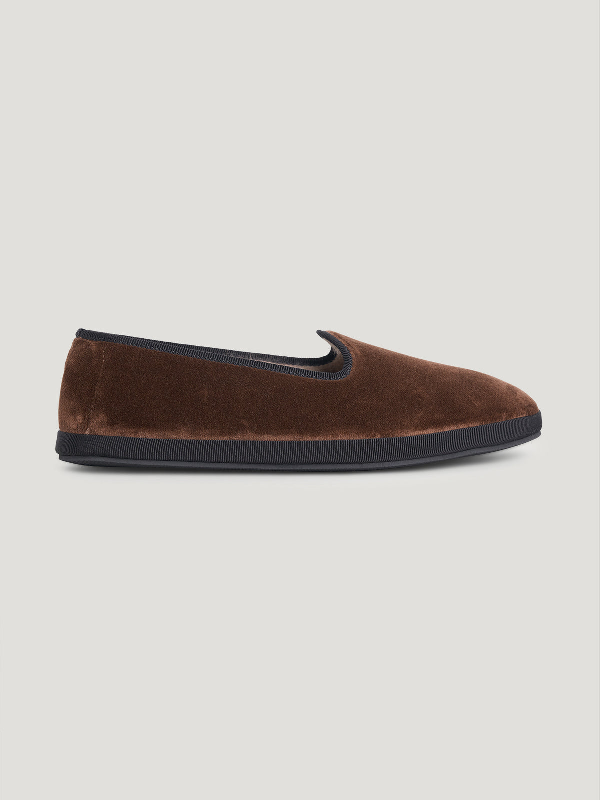 Brown Velvet Slippers - Connolly