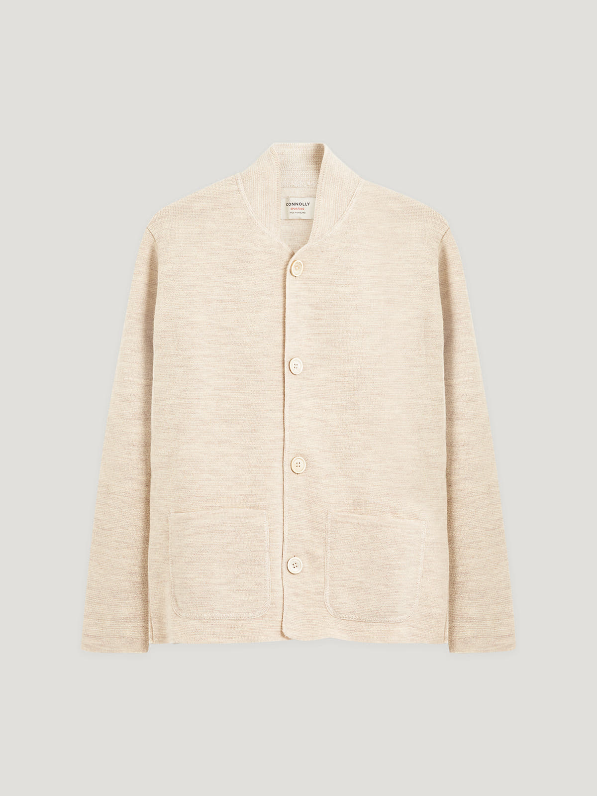 Natural Single Breasted Driving Jacket - Connolly