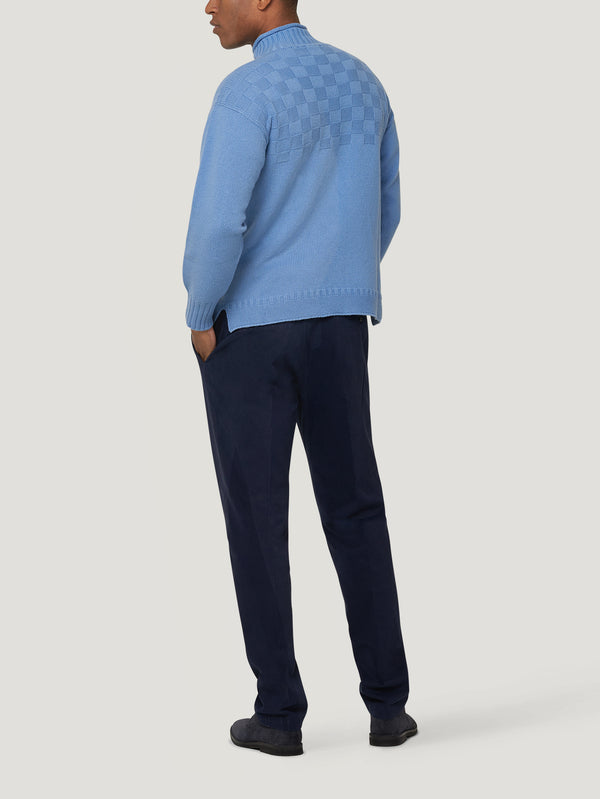 Navy Classic Fit Trousers