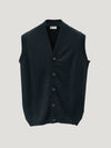Navy Knit Waistcoat