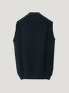 Navy Knit Waistcoat