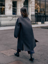 Black Quilted Snow Coat