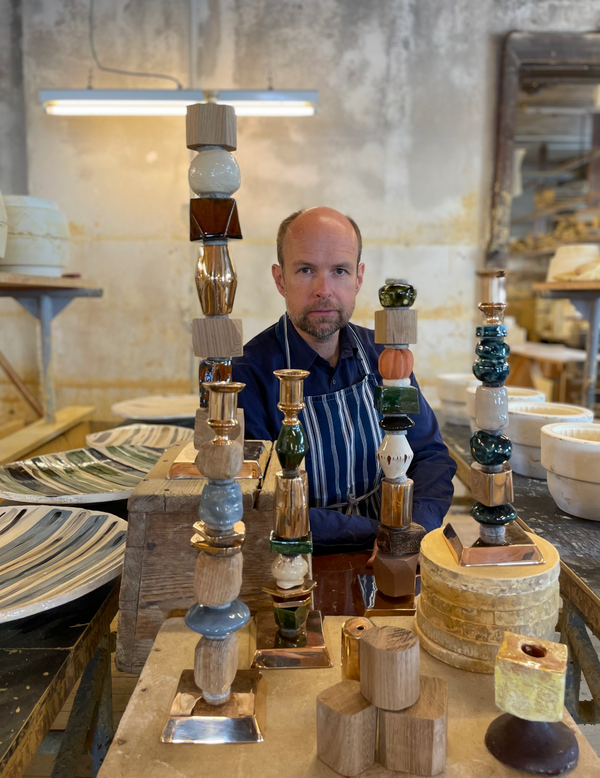A SLICE OF STRIPED HORIZON: An exhibition of candlesticks, hand made by Lars Nilsson