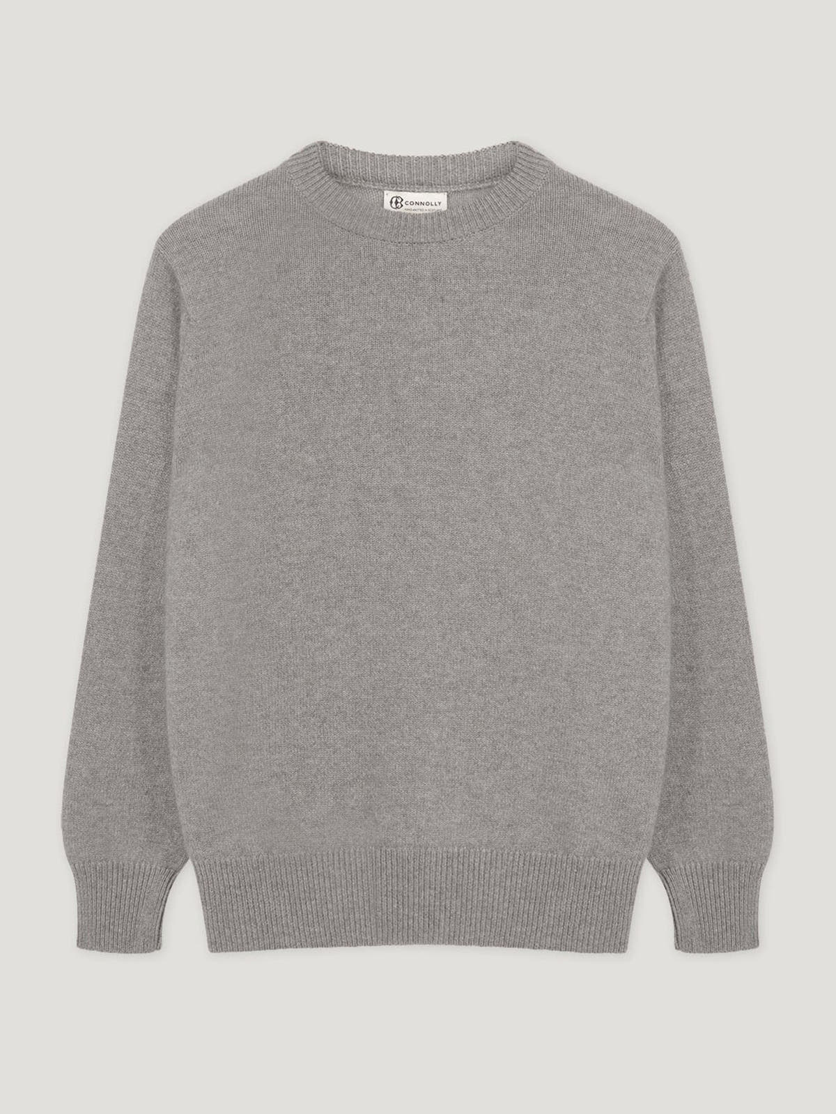 Grey 4 Ply Favourite Sweater - Connolly