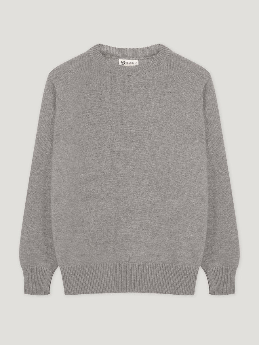 Grey 4 Ply Favourite Sweater - Connolly