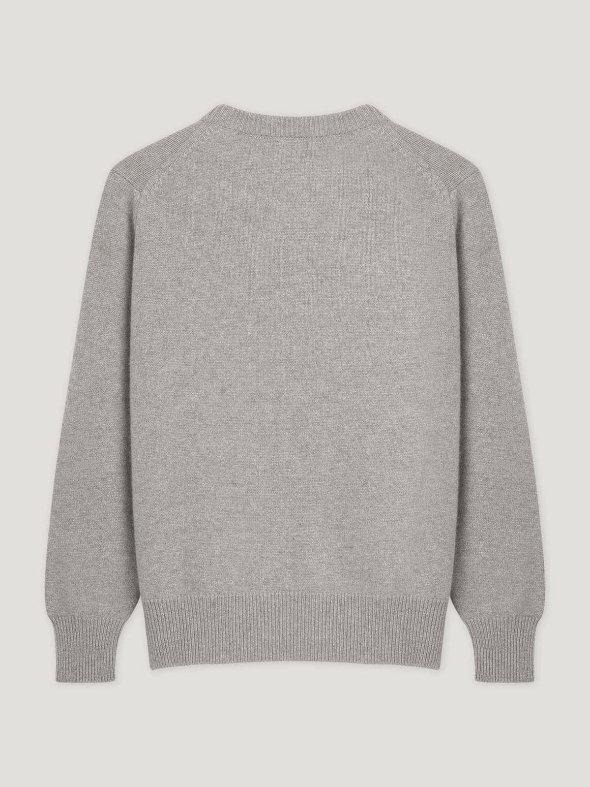 Grey 4 Ply Favourite Sweater - Connolly