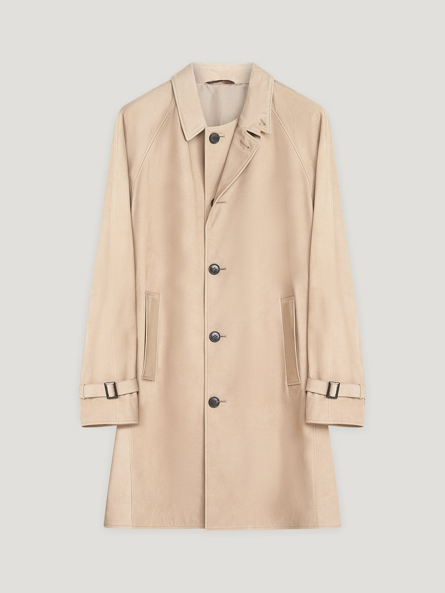 Beige Mille Miglia Top Coat - Connolly