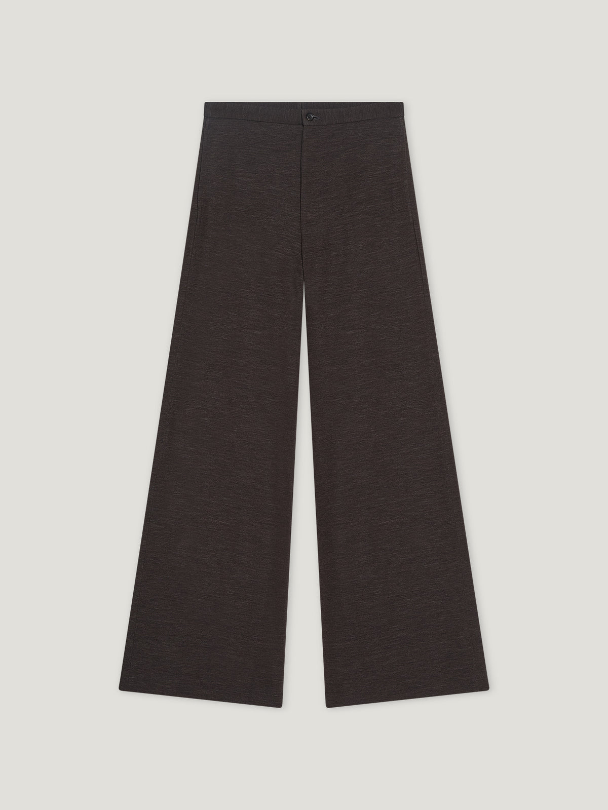 Brown/Grey Wide Leg Jersey Trouser - Connolly