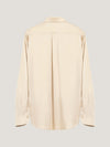 Pearl Satin Loose Fit Single Cuff Shirt