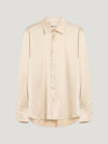 Pearl Satin Loose Fit Single Cuff Shirt