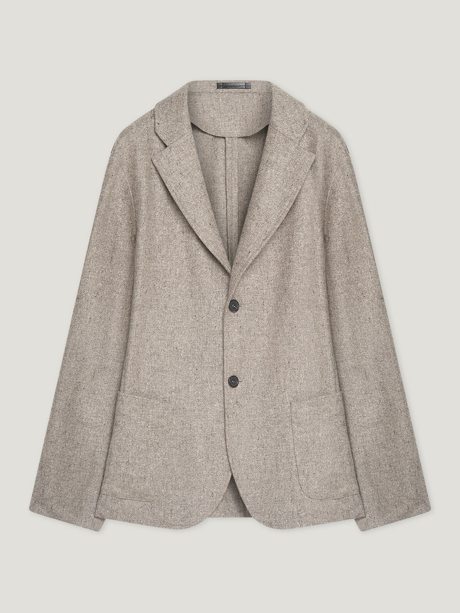 Natural 2 Button Wool Jacket