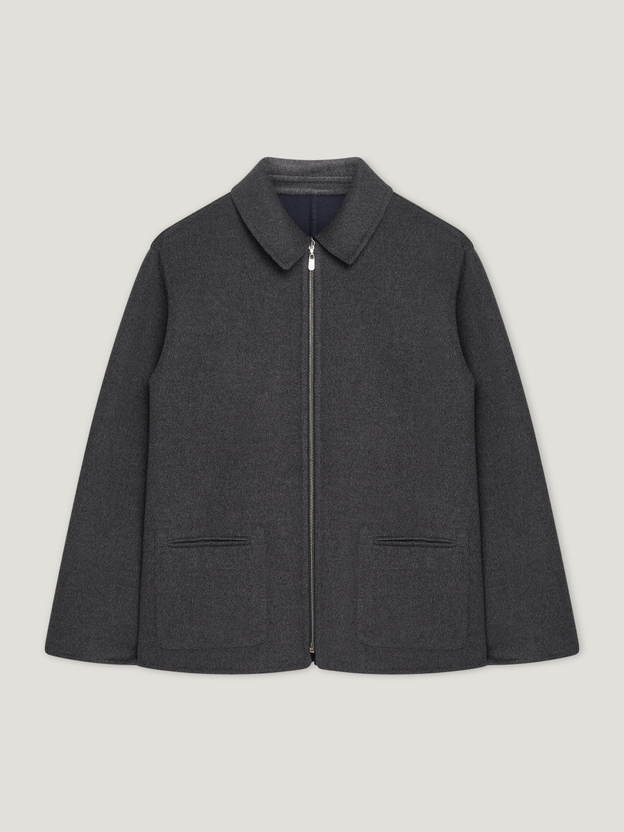 Navy/Grey Double Face Reversible Jacket - Connolly