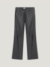 Black Stretch Leather Trousers