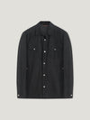 Black Suede Overshirt