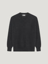 Charcoal 4 Ply Favourite V Neck Sweater