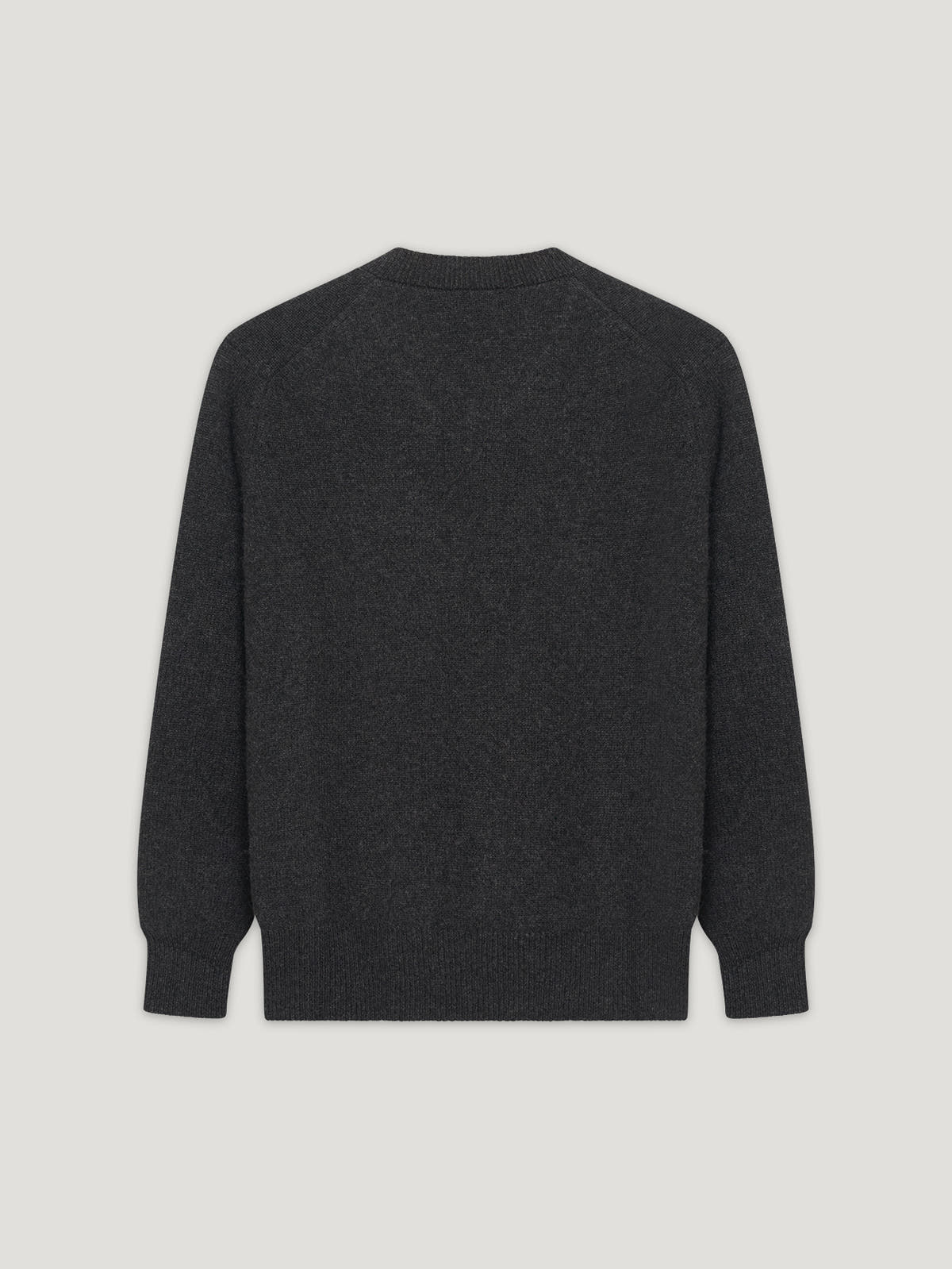 Charcoal 4 Ply Favourite V Neck Sweater - Connolly