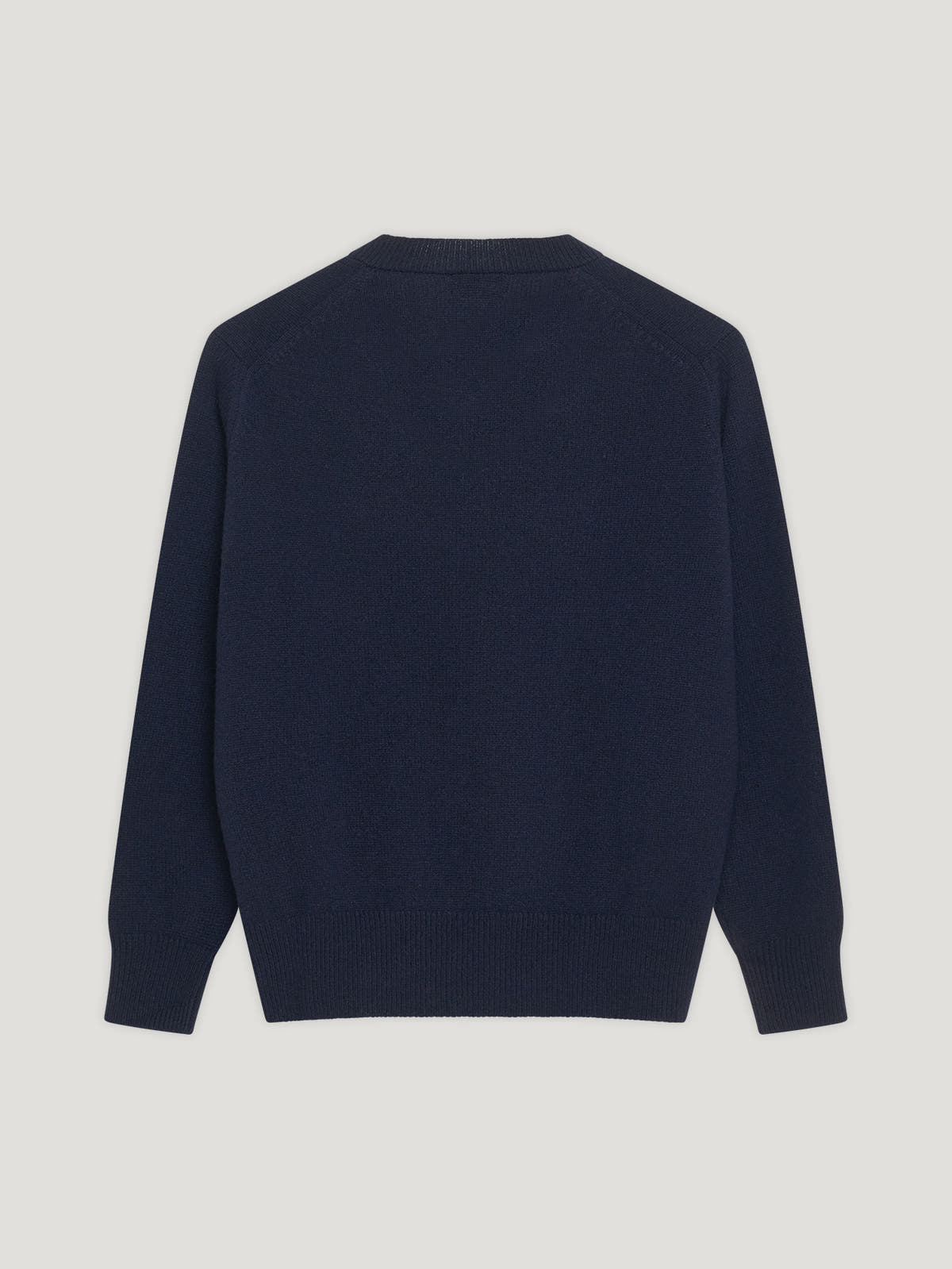 Navy 4 Ply Favourite V Neck Sweater - Connolly