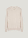 Oat 4 Ply Favourite V Neck Sweater