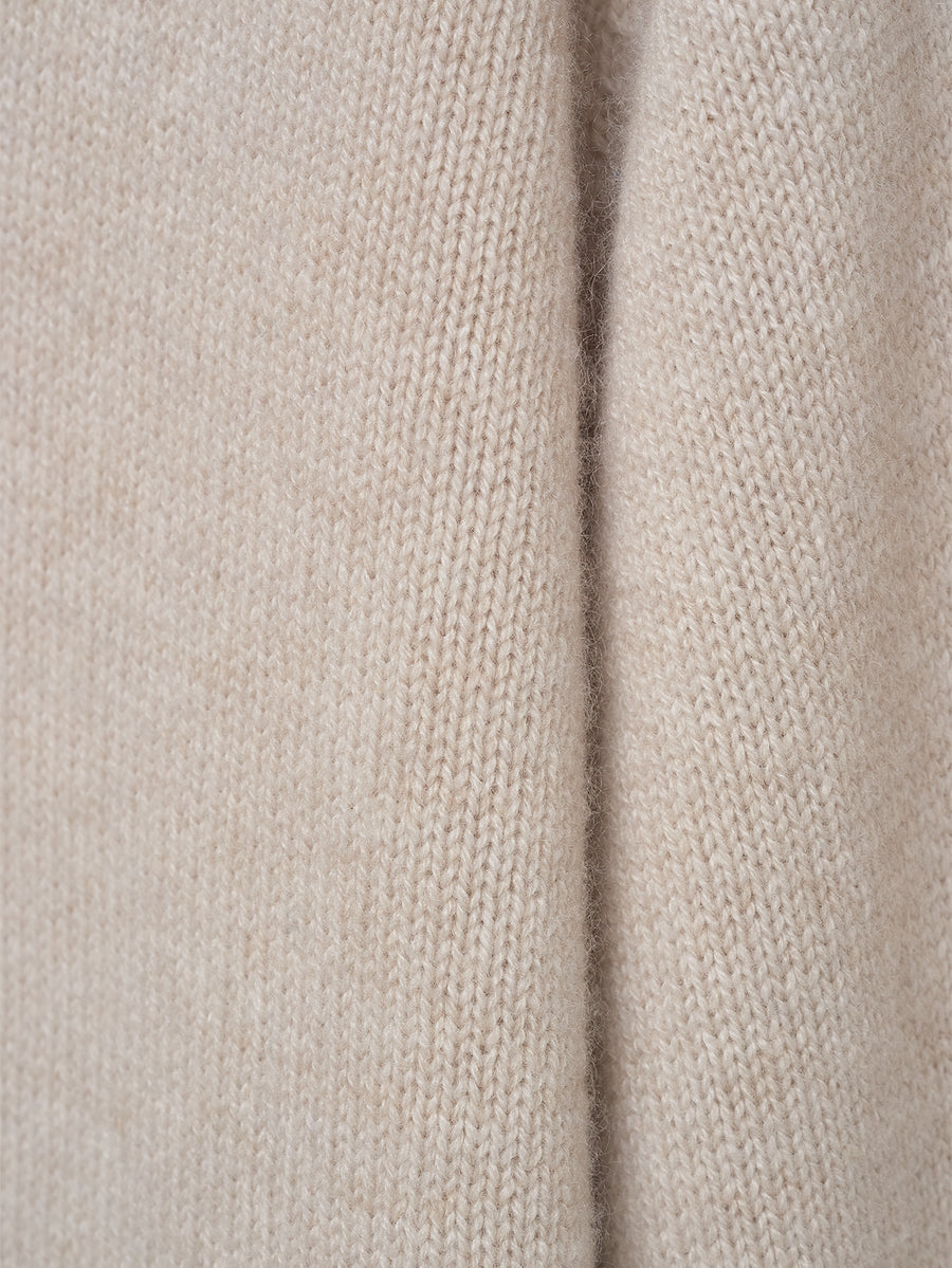 Oat 4 Ply Favourite V Neck Sweater - Connolly