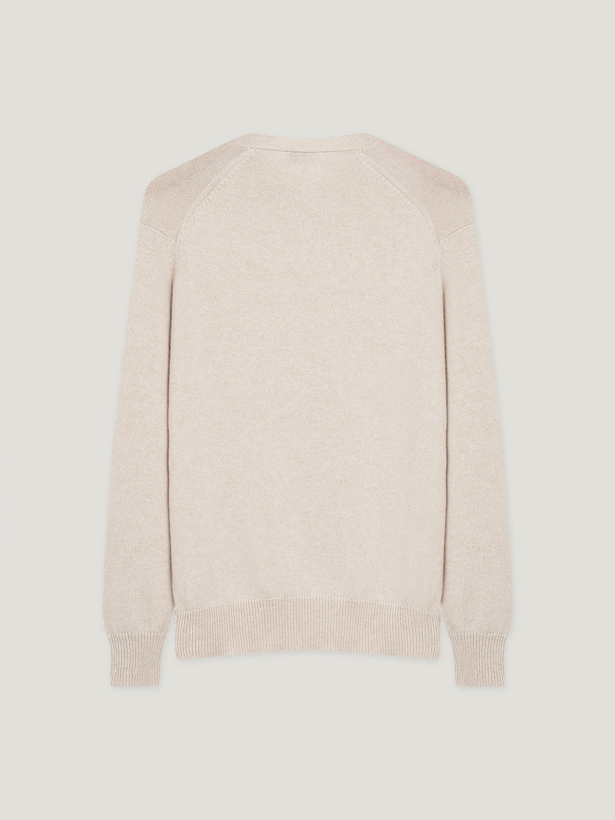 Oat 4 Ply Favourite V Neck Sweater - Connolly