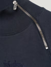 Navy Embroidered Driving Sweatshirt