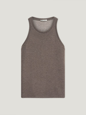 Brown/Natural Cashmere Vest