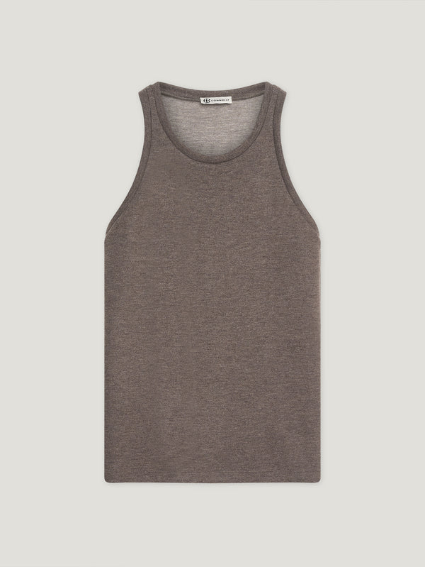 Brown/Natural Cashmere Vest