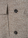 Brown/Natural Oversized Martingale Coat