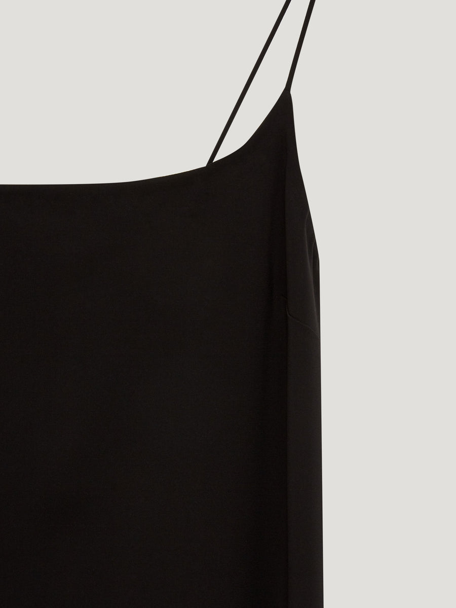 Black Silk Cady Slip Dress - Connolly