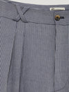Blue Oxford Bag Trousers