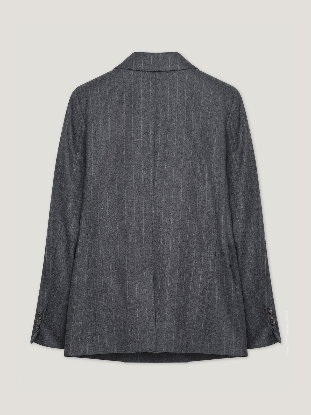 Charcoal Chalk Stripe Double Breasted Jacket - Connolly