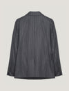 Charcoal Pinstripe Double Breasted Jacket