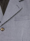 Blue Oxford Single Breasted Jacket