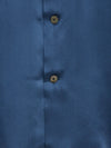 Blue Short Sleeve Silk Shirt