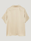 Wheat Short Sleeve Silk Shirt
