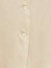 Wheat Short Sleeve Silk Shirt