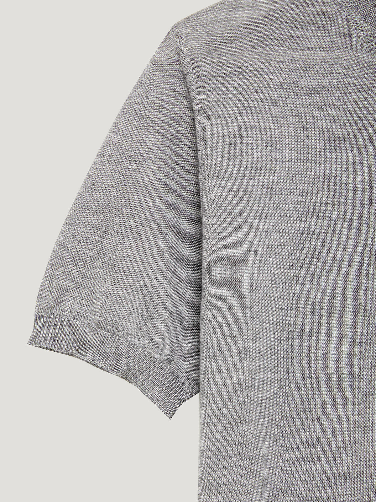School Grey Classic Cashmere & Silk T-Shirt - Connolly